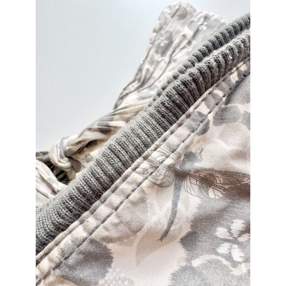 LESPORTSAC Boutique Veronique Ophelia Grey Floral Dragonfly Shoulder Bag Purse - Picture 10 of 16